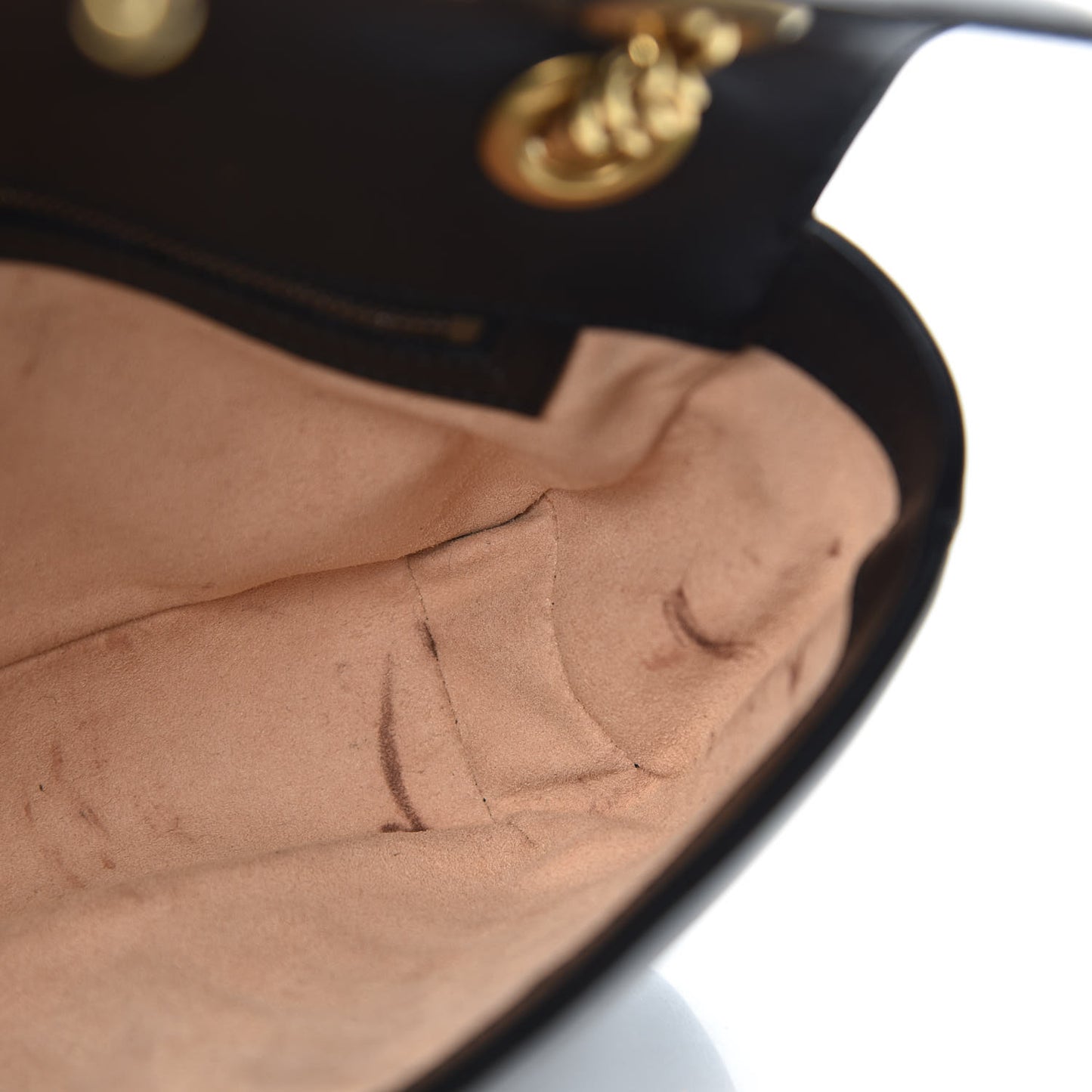 Calfskin Matelasse Small GG Marmont Shoulder Bag Black