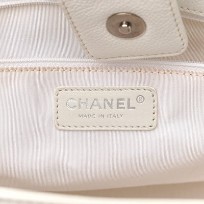 Chanel Calfskin Cerf Executive Shopper Tote White 8 of 20