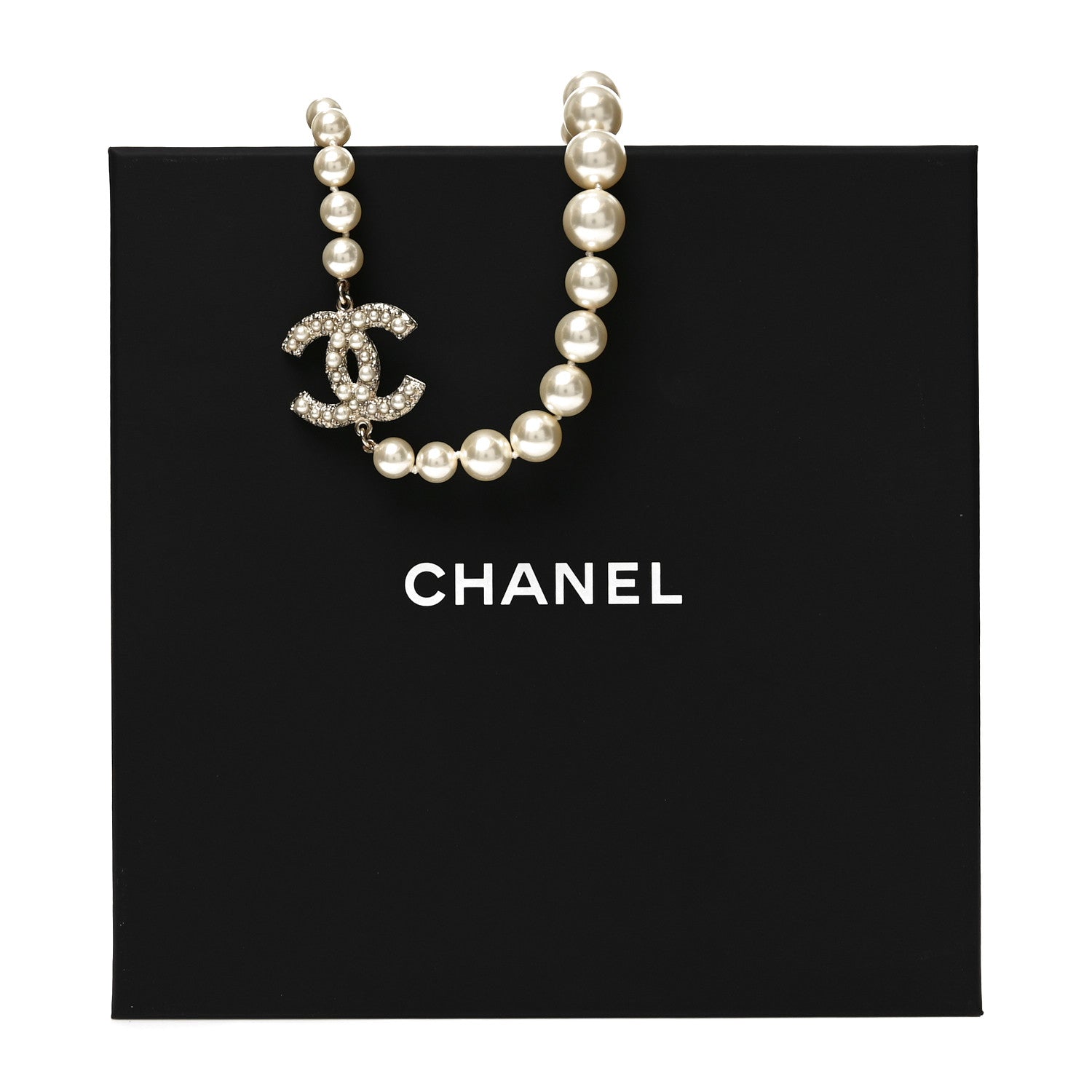 Chanel Pearl CC 100th Anniversary Necklace Light Gold 5 of 5