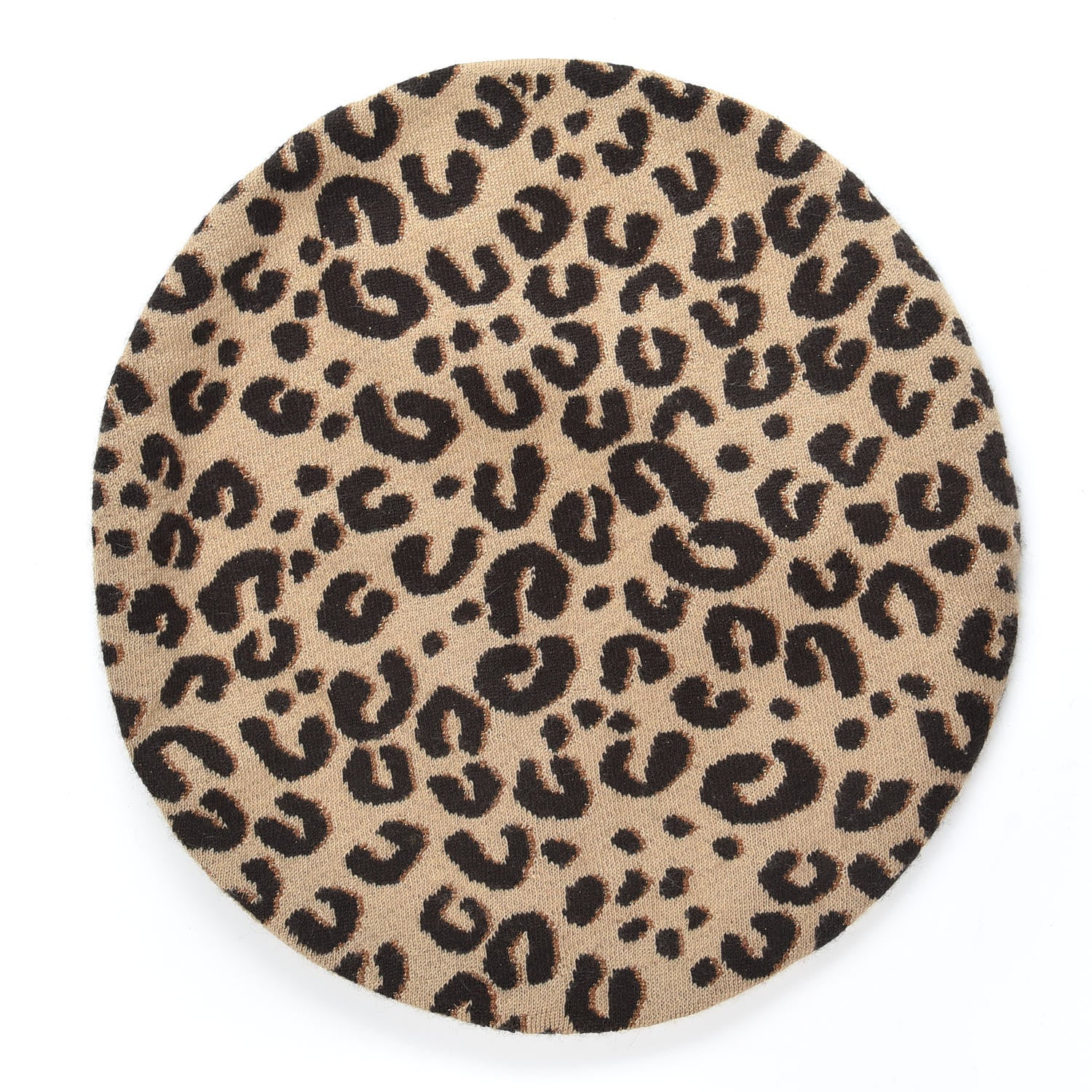 Louis Vuitton Cashmere Silk Leopard Beret 5 of 6