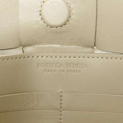 Bottega Veneta Calfskin Maxi Intrecciato Cassette Pouch On Strap Travertine 6 of 10