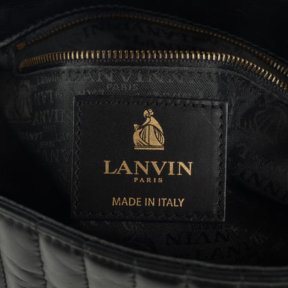 Lanvin Calfskin Quilted Medium Happy Shoulder Bag Black 6 of 6