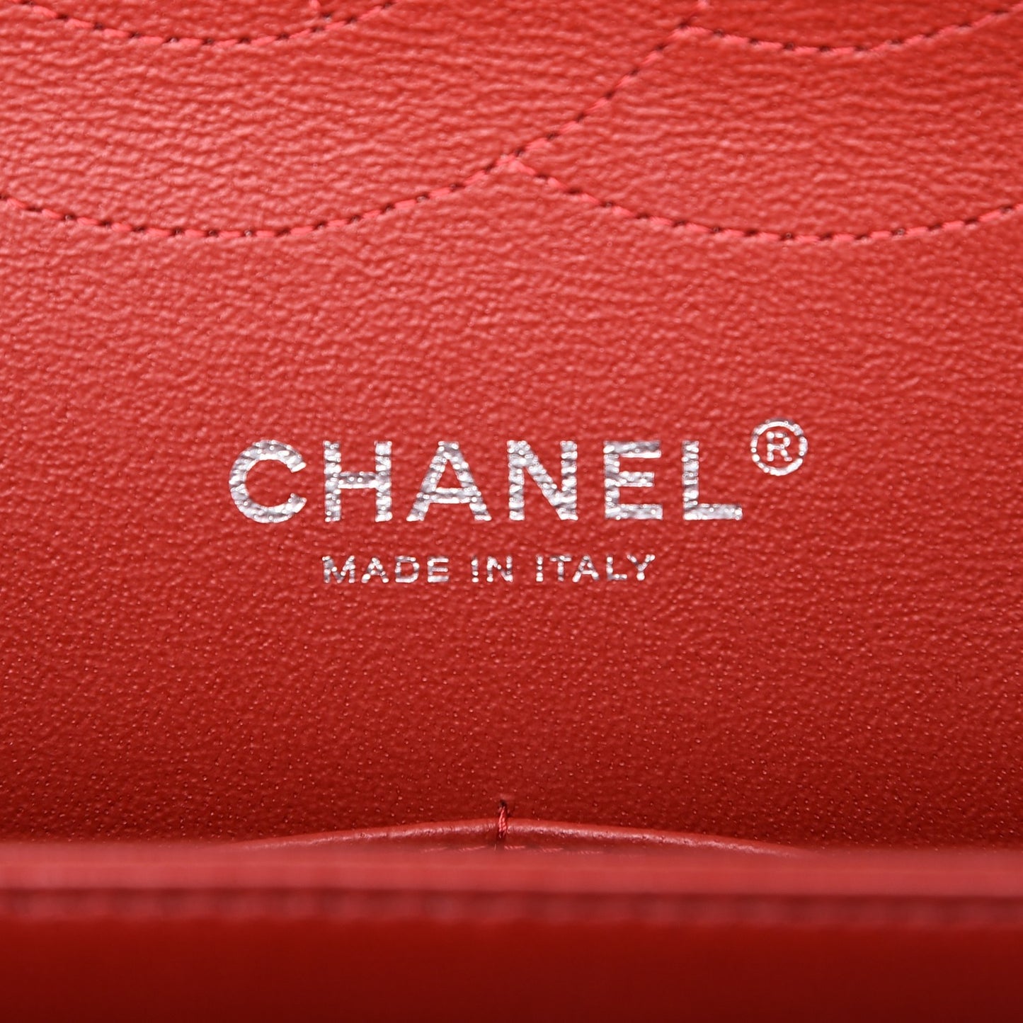 Lambskin Quilted Jumbo Double Flap Red