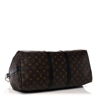 Louis Vuitton Monogram Macassar Keepall Bandouliere 45 4 of 16