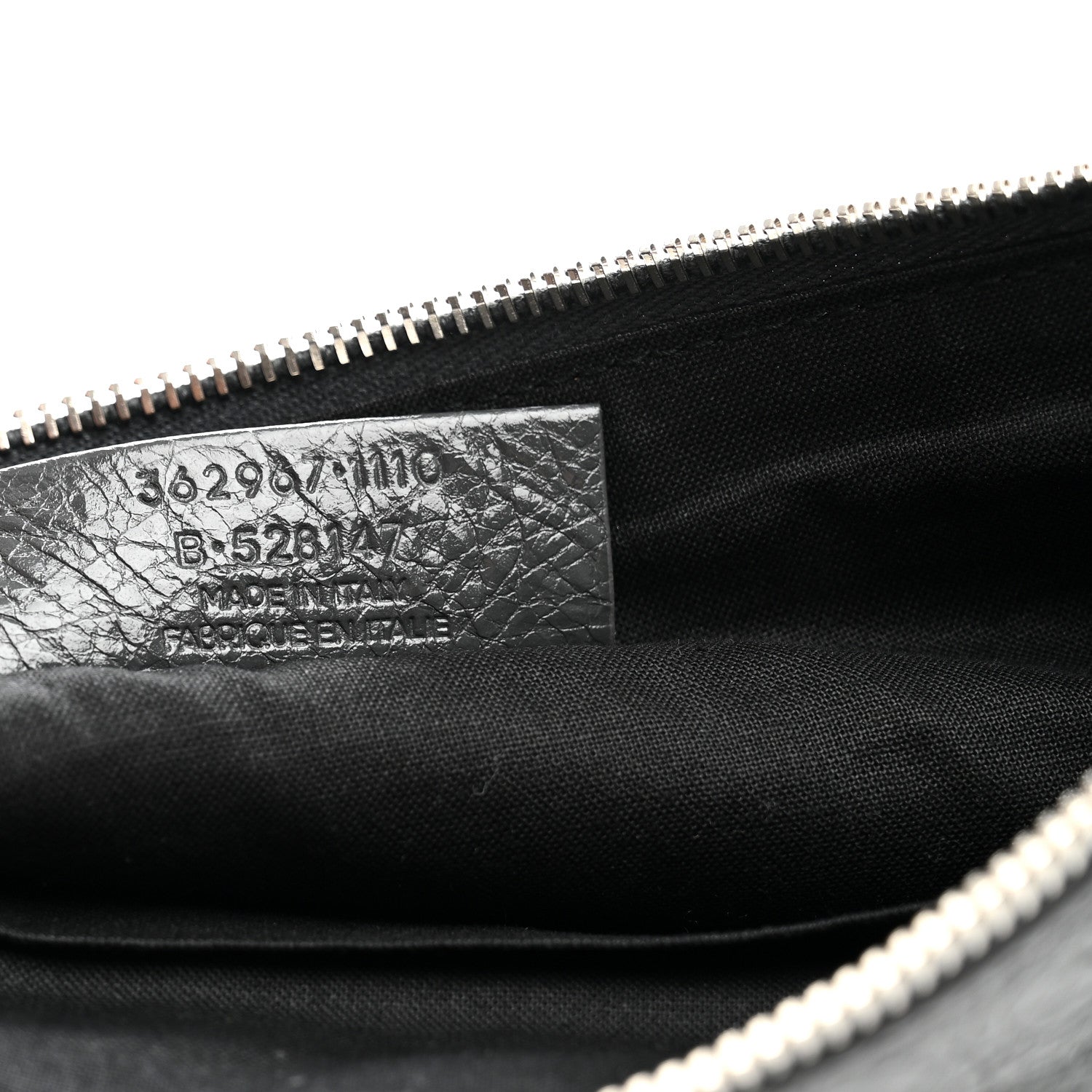 Balenciaga Agneau Classic Hardware Small Pouch Gris Fossile 7 of 8