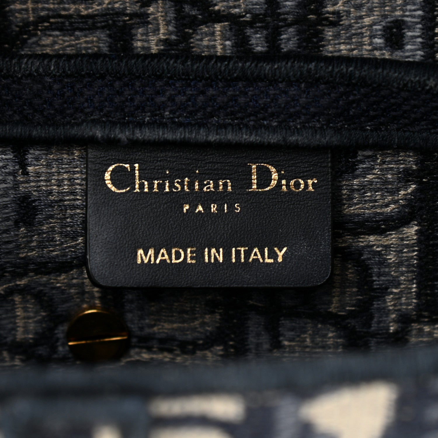 Christian Dior Oblique Embroidered Saddle Bag Blue 6 of 11