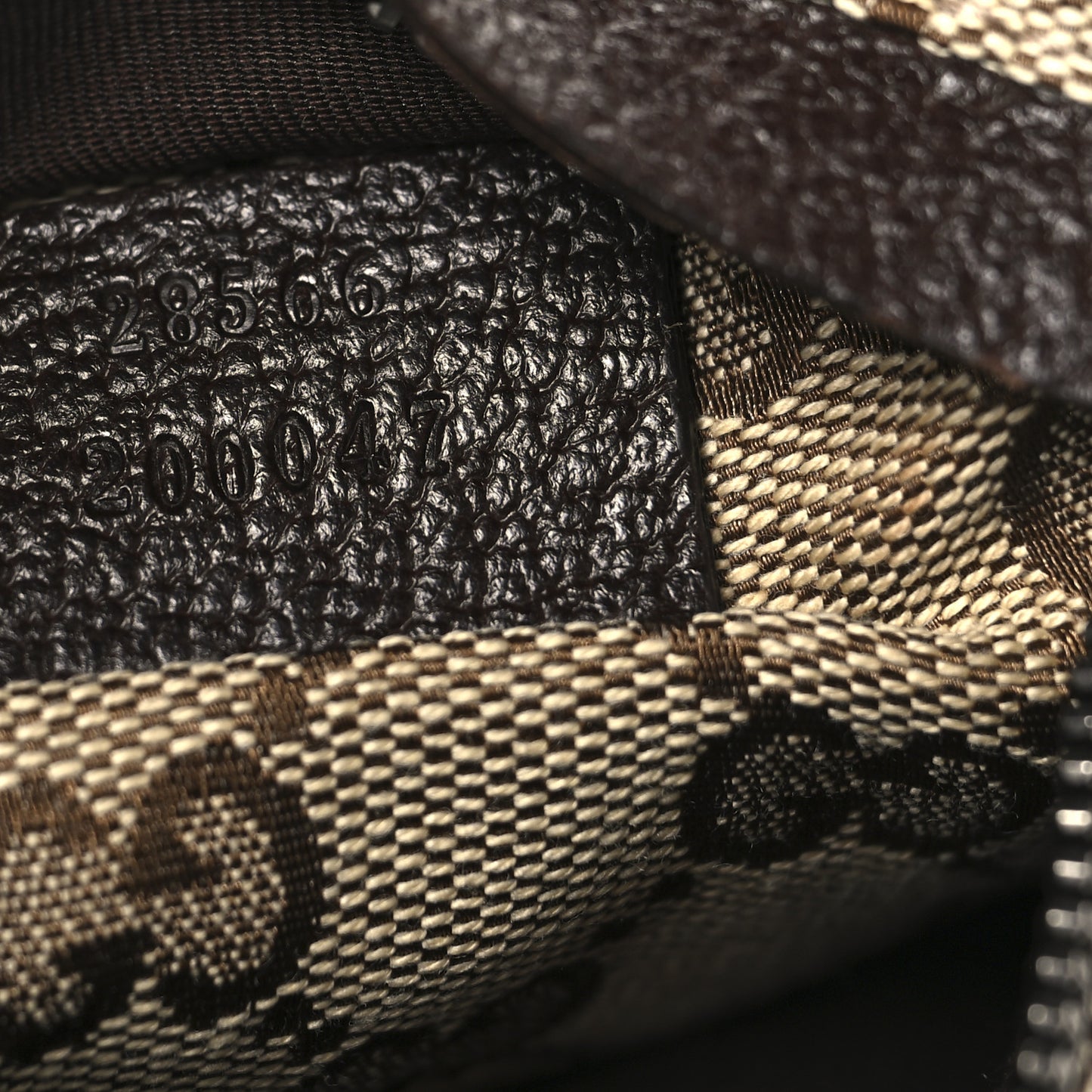 GG Monogram Web Double Pocket Belt Bag Dark Brown