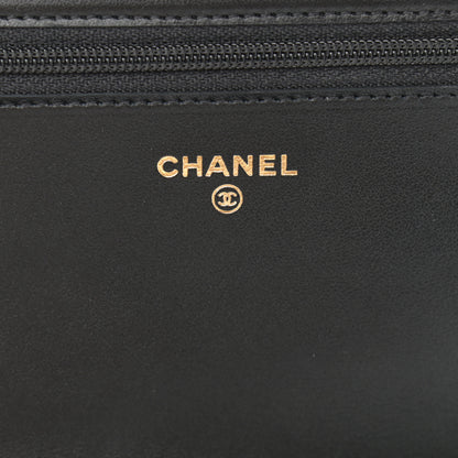 Chanel Caviar Quilted Boy Wallet On Chain WOC Black 6 of 14
