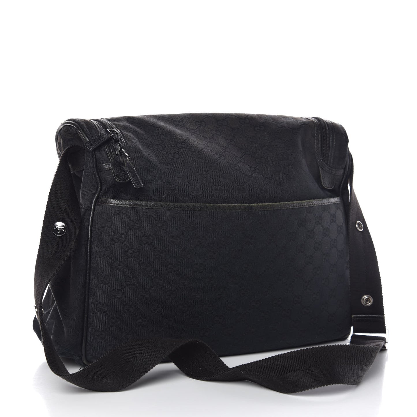 Monogram Large Diaper Bag Black