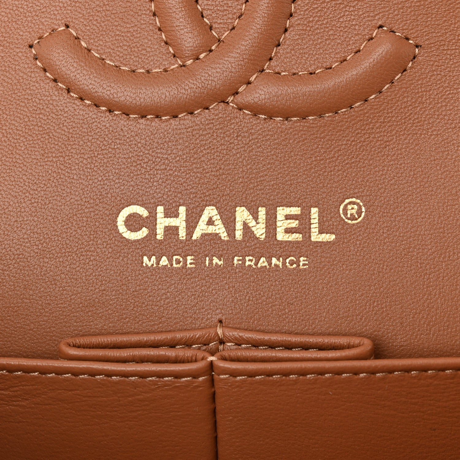 Chanel Lambskin Quilted Small Double Flap Brown 6 of 11