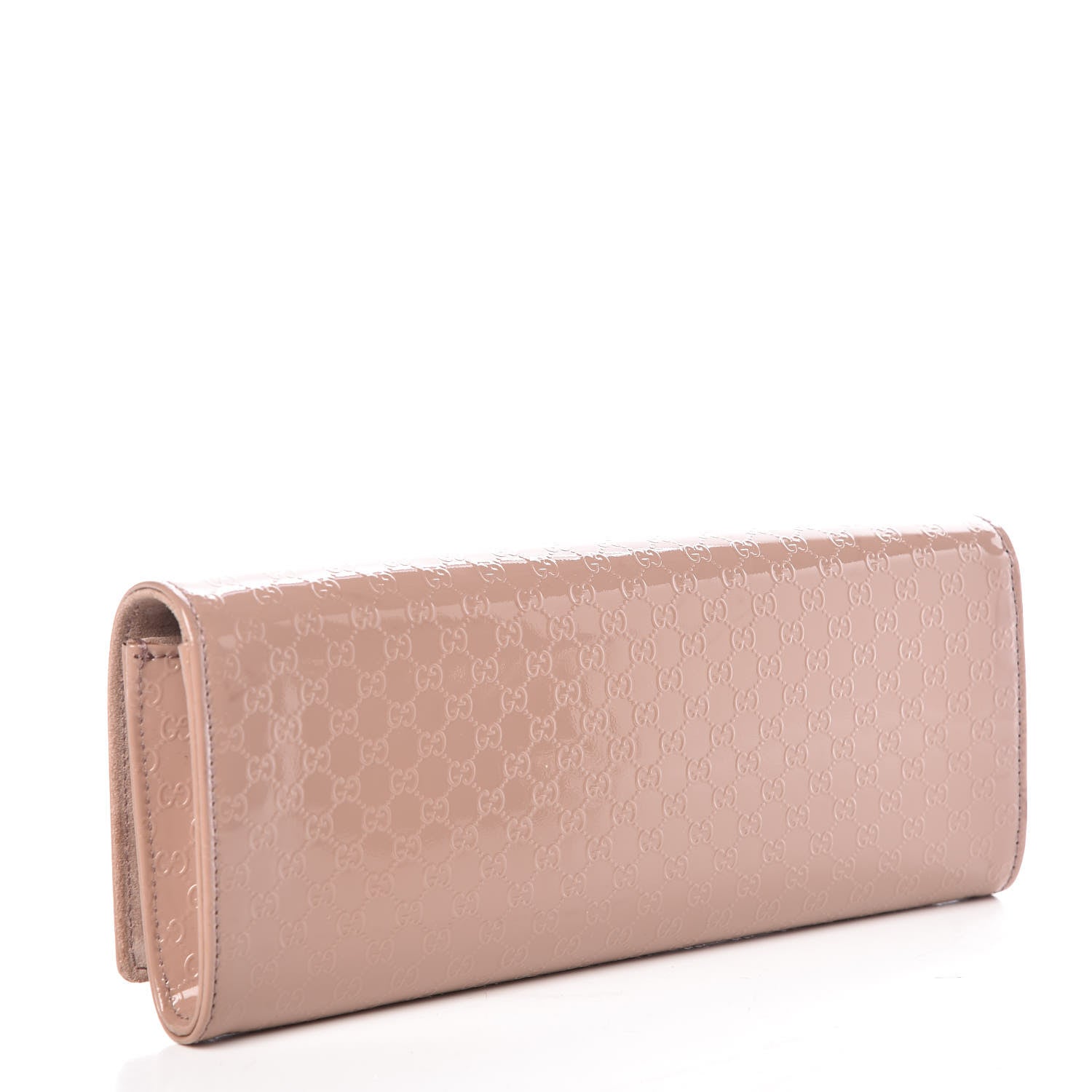 Gucci Patent Microguccissima Small Broadway Clutch Dark Cipria 3 of 11