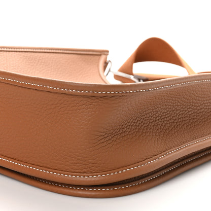Hermes Taurillon Clemence Evelyne III PM Gold 9 of 11