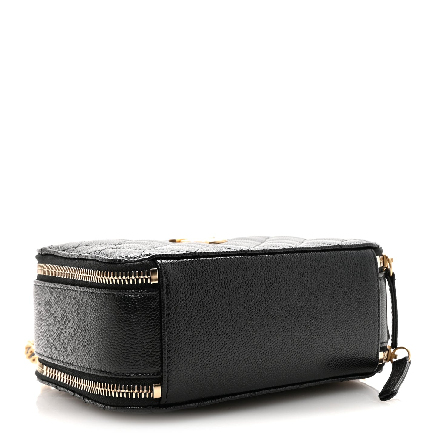 Caviar Quilted Small Pick Me Up Vanity Case Black