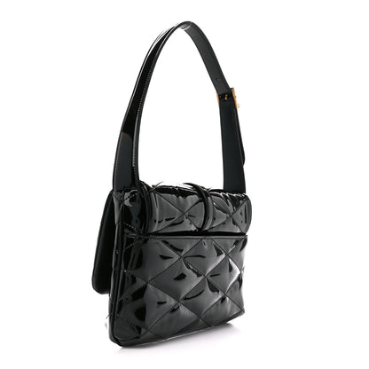 Saint Laurent Patent Quilted Le 57 Diamond Shoulder Bag Black 3 of 10