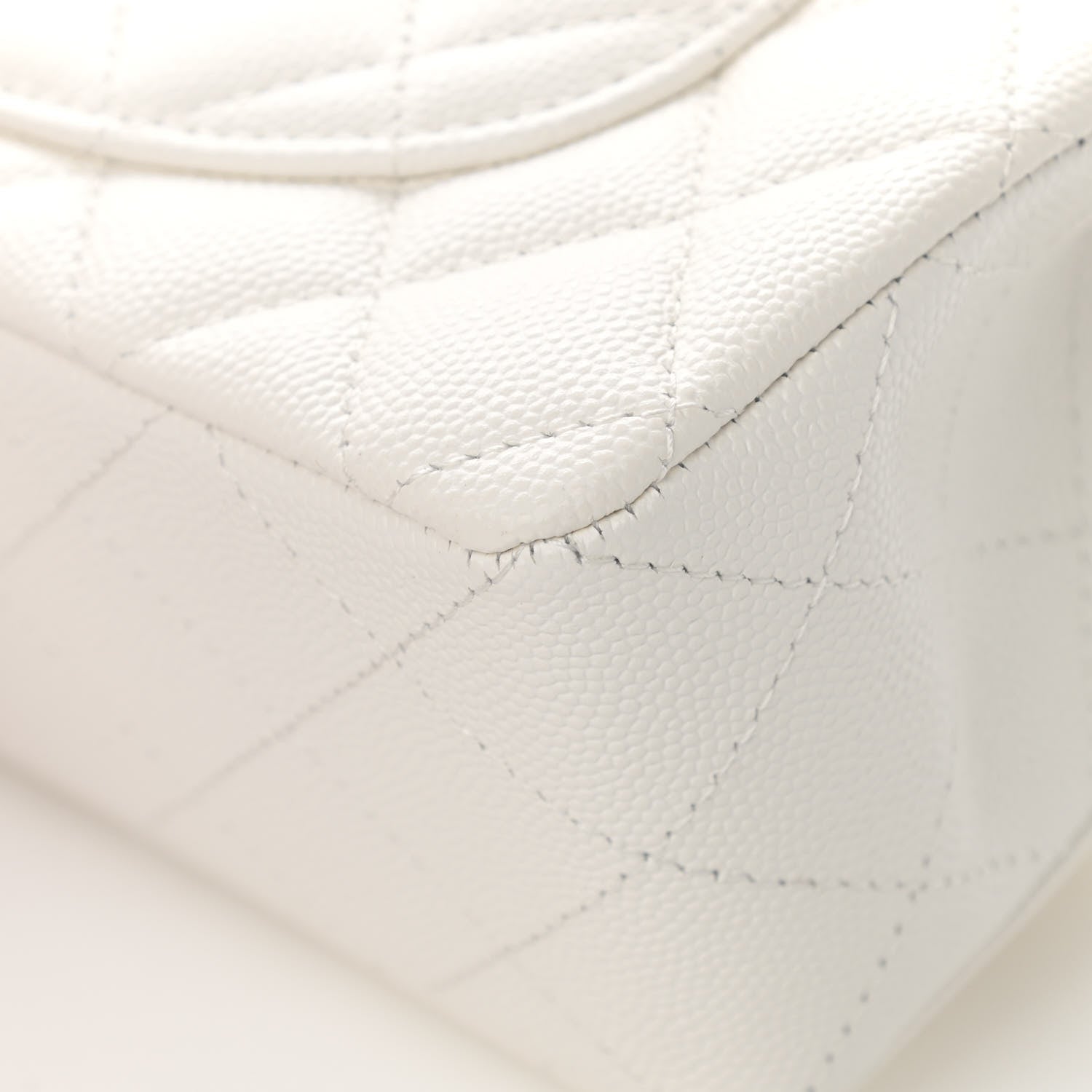 Chanel Caviar Quilted Small Double Flap White 11 of 16
