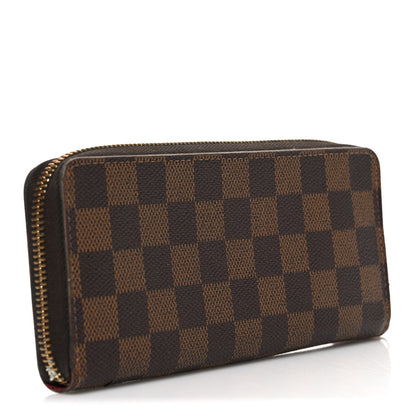 Louis Vuitton Damier Ebene Clemence Wallet Cherry 3 of 8