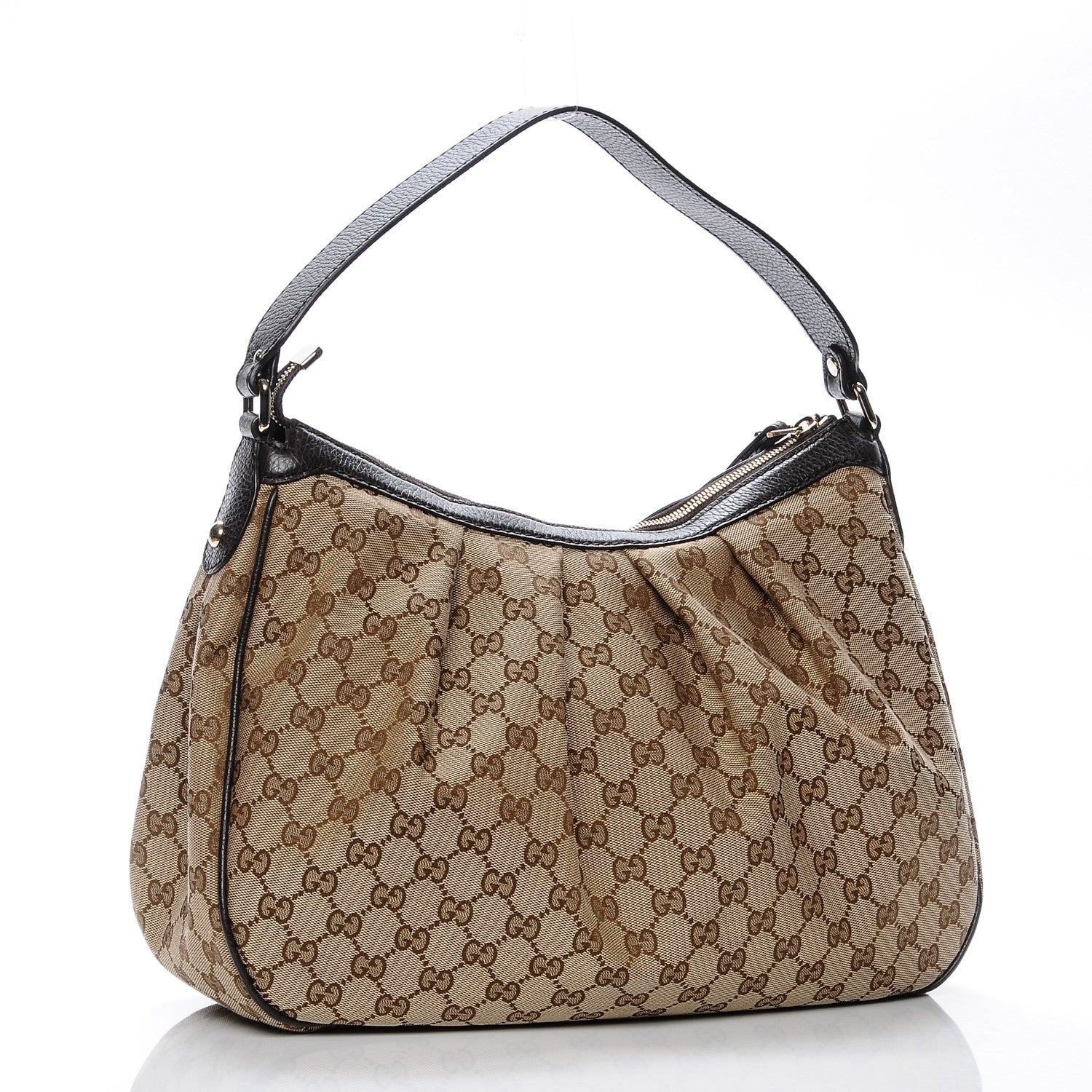 Gucci Monogram Medium Sukey Hobo Dark Brown 3 of 6