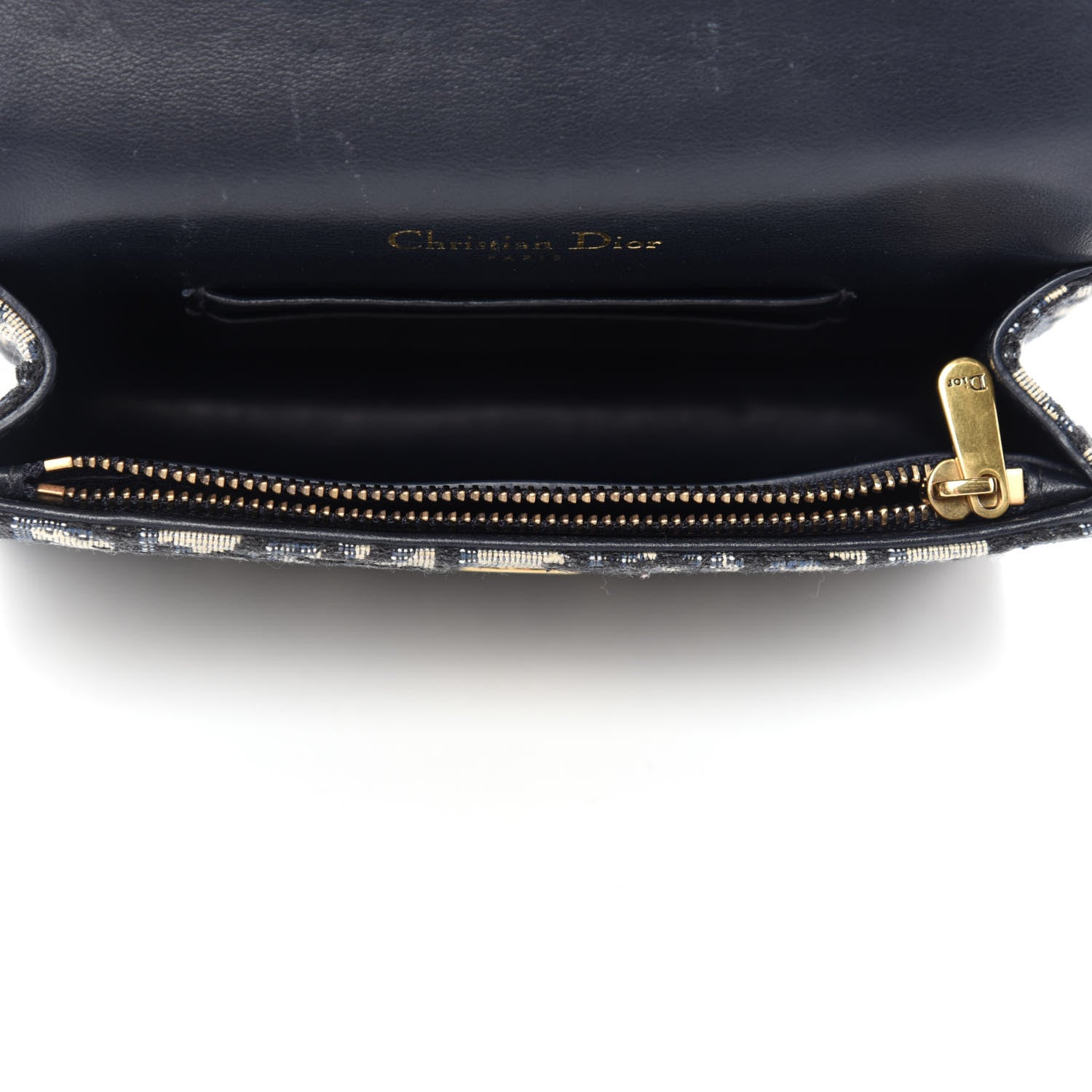 Christian Dior Oblique Saddle Belt Bag Blue 5 of 11