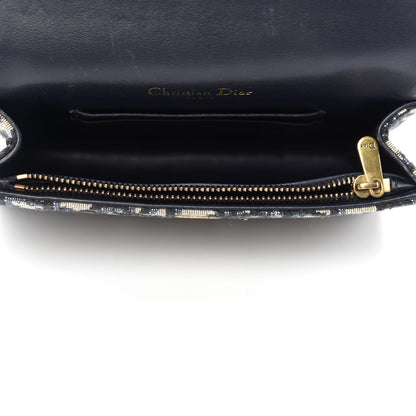 Christian Dior Oblique Saddle Belt Bag Blue 5 of 11