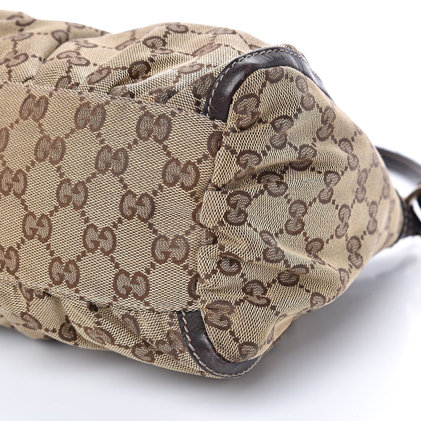 Monogram D Ring Gold Hobo Dark Brown