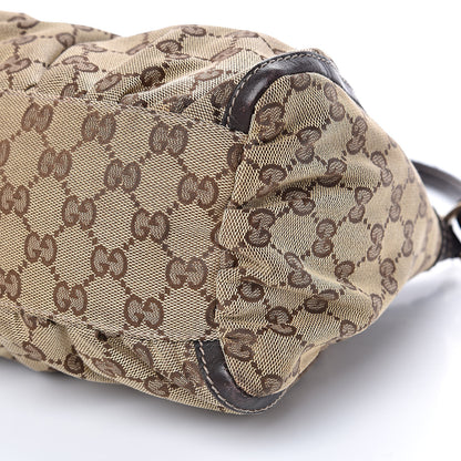Gucci Monogram D Ring Gold Hobo Dark Brown 9 of 14