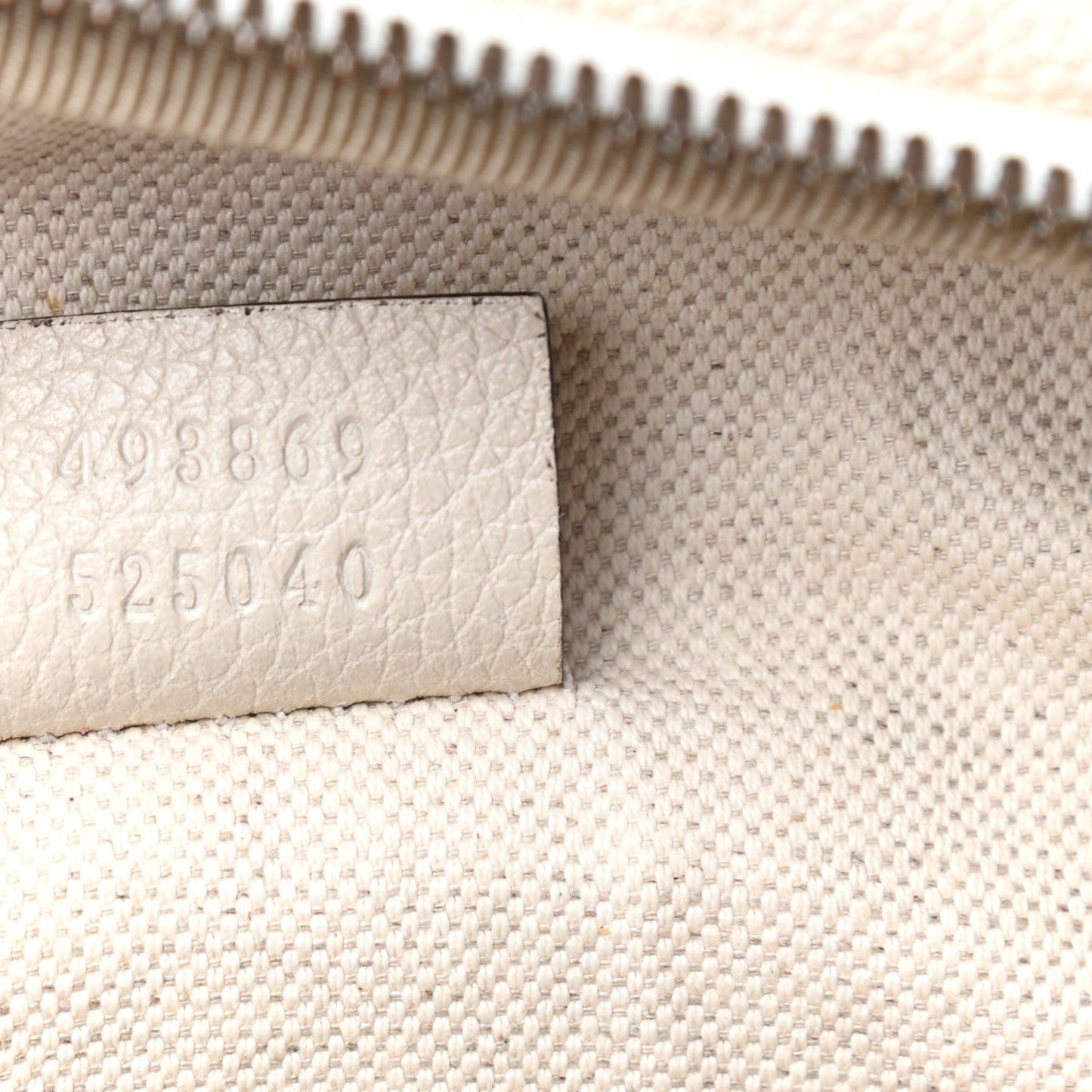 Grained Calfskin Logo Belt Bag White