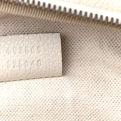 Gucci Grained Calfskin Logo Belt Bag White 7 of 9