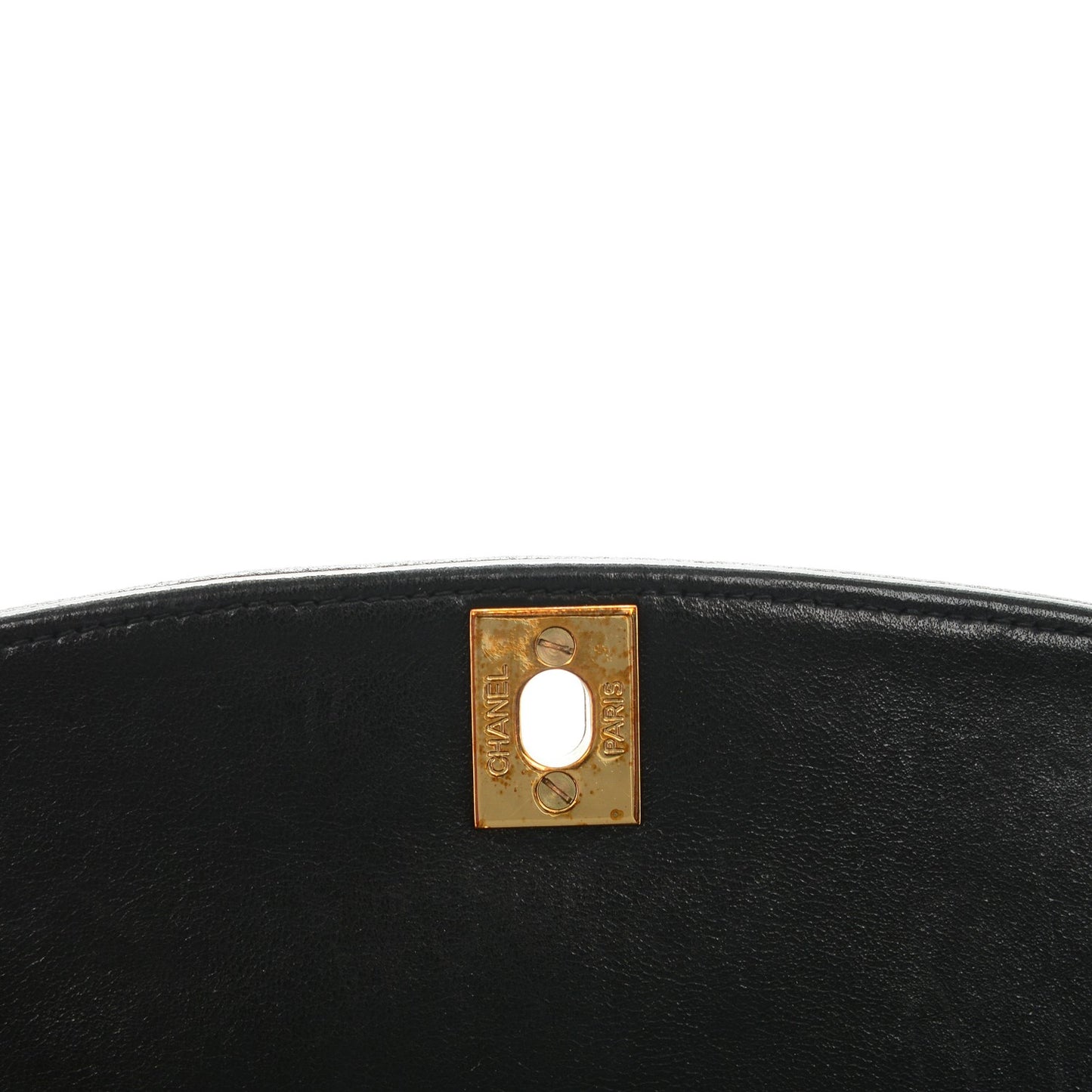 Lambskin Quilted Medium Single Flap Black