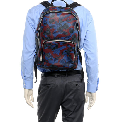 Louis Vuitton Damier Cobalt Camouflage Andy Backpack Bordeaux 2 of 8