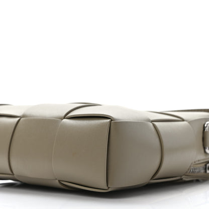 Bottega Veneta Lambskin Maxi Intrecciato Cassette Camera Bag Taupe 8 of 8