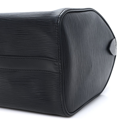 Louis Vuitton Epi Speedy 25 Black 10 of 11