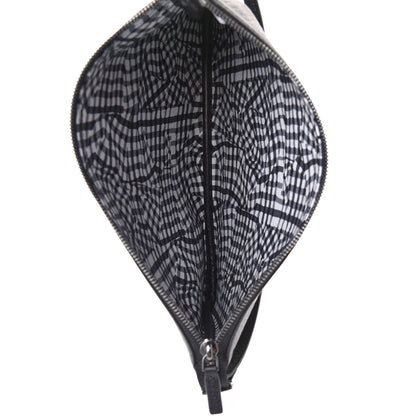 MCM Visetos Liz Shopper Tote Pouch Black 4 of 4