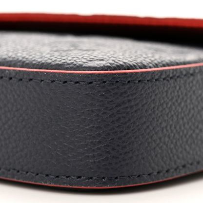Louis Vuitton Empreinte Pochette Felicie Chain Wallet Marine Rouge 9 of 9