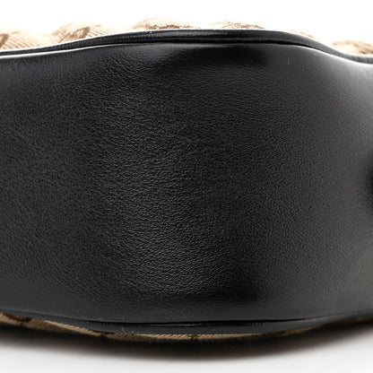Gucci Monogram Matelasse Diagonal Small GG Marmont Chain Shoulder Bag Beige Black 10 of 10