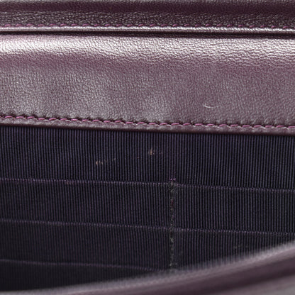 Chanel Lambskin Quilted Wallet On Chain WOC Burgundy 13 of 17