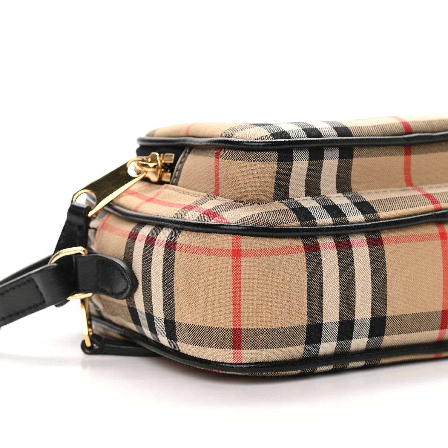 Burberry Calfskin Vintage Check Camera Bag Archive Beige 9 of 12