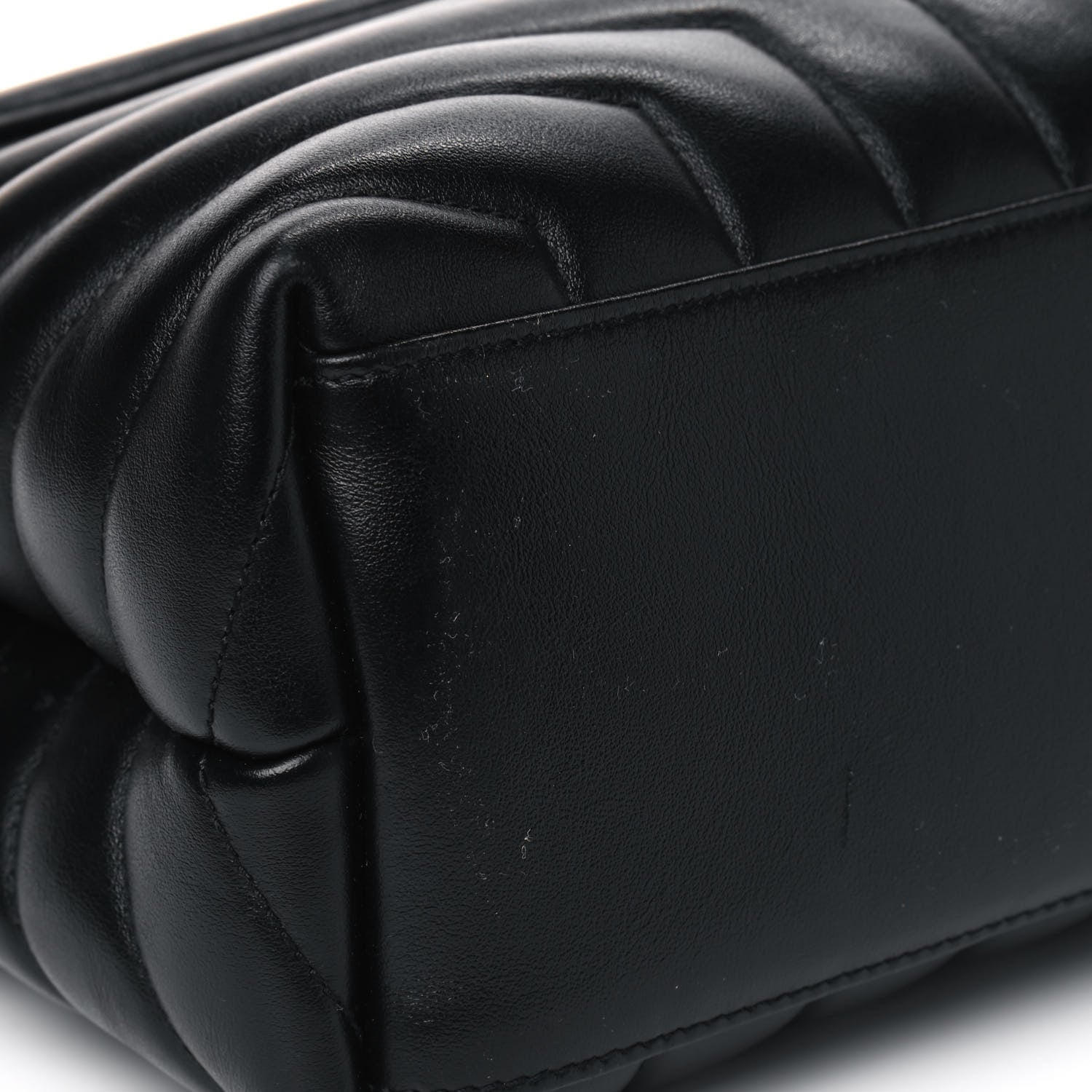 Saint Laurent Calfskin Y Quilted Monogram Medium Loulou Chain Satchel Black 5 of 6