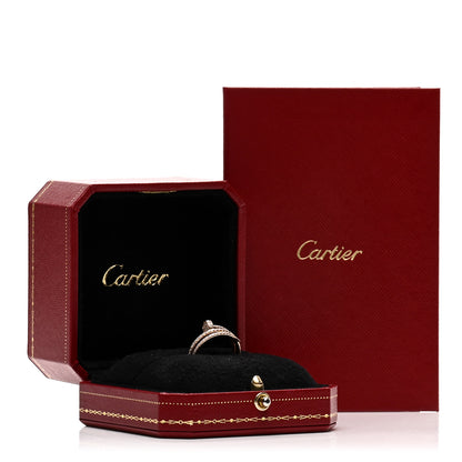 Cartier 18K Pink Gold Diamond Double Juste Un Clou Paved Ring 52 6 5 of 5