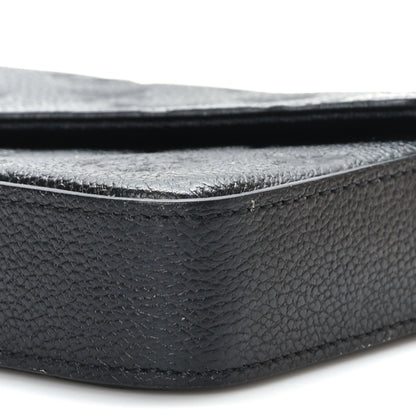 Louis Vuitton Empreinte Pochette Felicie Chain Wallet Black 10 of 11