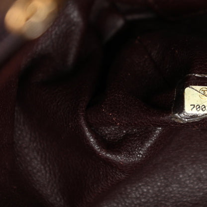 Chanel Canvas Calfskin Chocolate Bar Quilted CC Shoulder Bag Dark Brown 7 of 15
