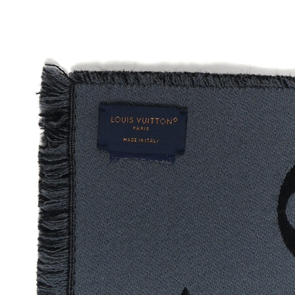 Louis Vuitton Wool Monogram Vivienne Scarf Dark Grey 3 of 3