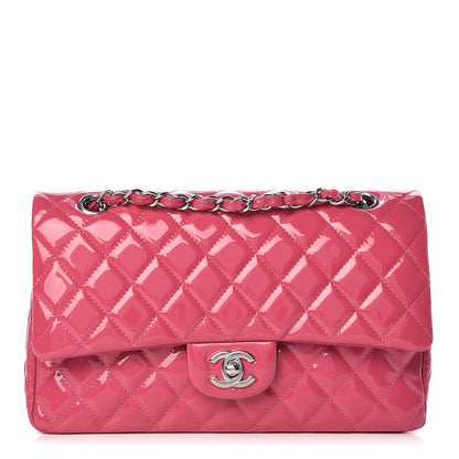 Chanel Patent Quilted Medium Double Flap Fuchsia 1 of 12