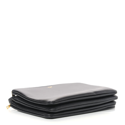 Celine Lambskin Large Trio Crossbody Bag Black 4 of 11