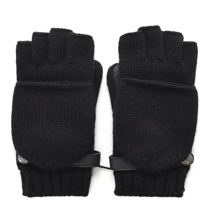 Hermes Cashmere Deerskin Baltimore Gloves S Black 1 of 5