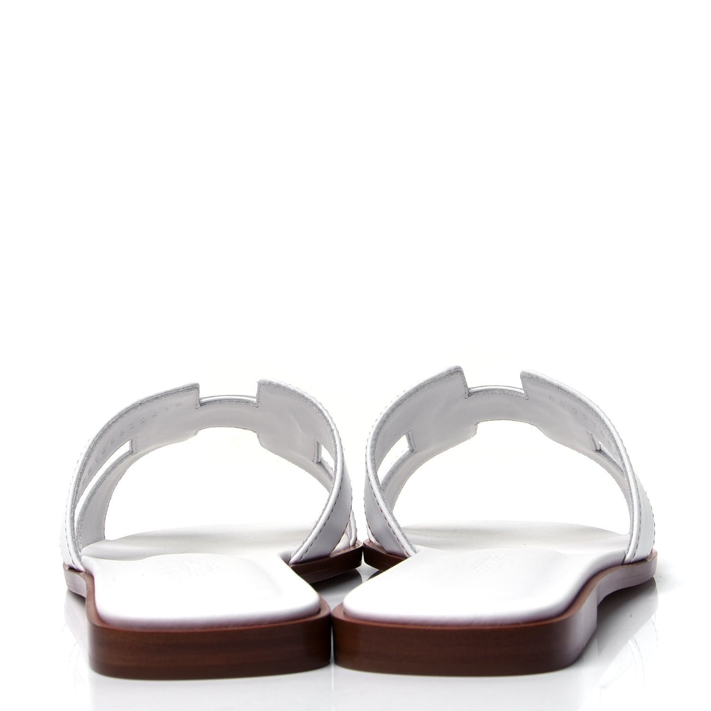 Box Calfskin Oran Sandals 37 White
