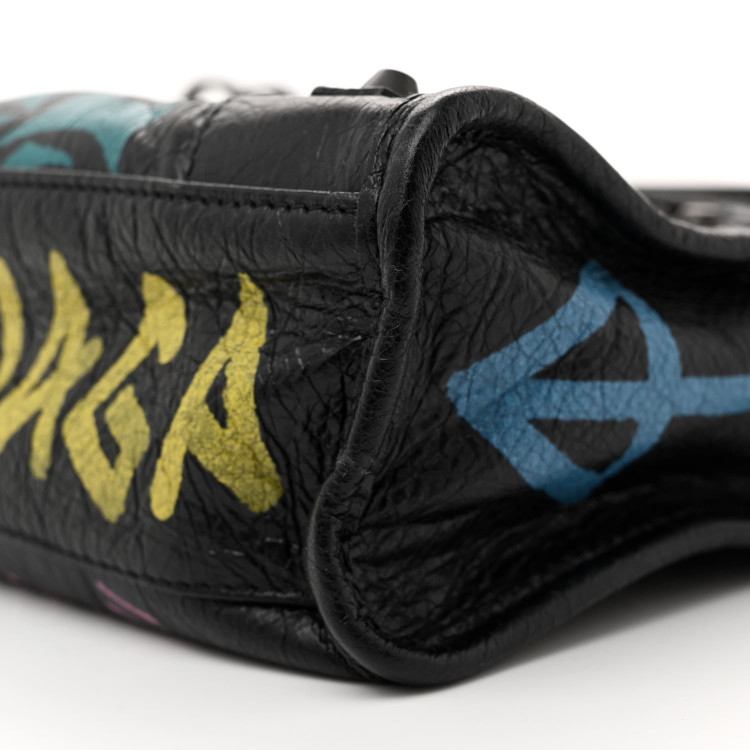 Balenciaga Agneau Arena Graffiti All Over Classic Hardware Mini City Black Multicolor 10 of 10