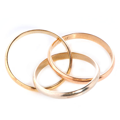 Cartier 18k Pink Yellow White Gold Trinity Ring 53 US 6.25 5 of 6