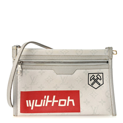 Louis Vuitton Monogram Antartica Double Flat Messenger 1 of 12