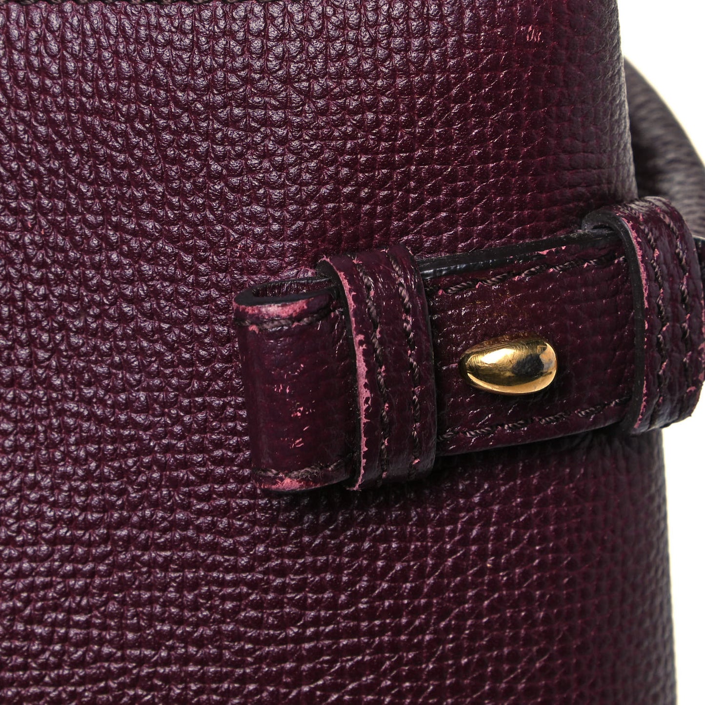 Grainy Calfskin House Check Medium Banner Tote Elderberry