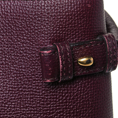 Burberry Grainy Calfskin House Check Medium Banner Tote Elderberry 12 of 15